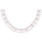 Elegante Roze Roze Bruidsmeisjesfeest  Vlaggetjes (Alle)