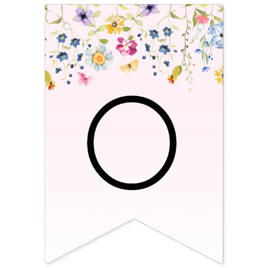 Elegante Roze Roze Bruiloft Feest  Vlaggetjes (Tweede vlag)