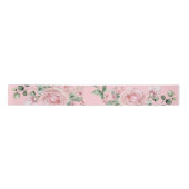 Elegante Roze Roze Bruiloft  Satijnen Lint (Voorkant)