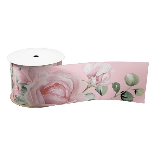 Elegante Roze Roze Bruiloft  Satijnen Lint (Spoel)