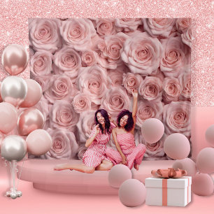 Elegante Roze Roze Fotocabine Foto Prop Achtergron Wandkleed