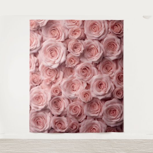 Elegante Roze Roze Fotocabine Foto Prop Achtergron Wandkleed (Voorkant)