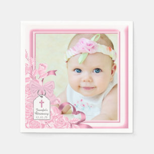 Elegante Roze Roze Fotodoop Servetten