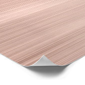 Elegante Roze Roze Geborsteld Metaal Bedrijfs Post Poster (Hoek)