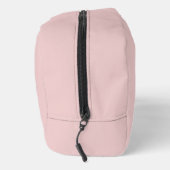 Elegante Roze Roze Grijs Script Monogram Toilettasje (Rechts)
