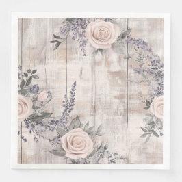 Elegante Roze Roze Lavendel Trouwpapier Servet