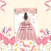 Elegante Roze Roze Magische Prinsessenfeest Kaart