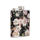  elegante roze roze roze roze floraal heupfles (Rechts)