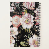 elegante roze roze roze roze floraal planner (Achterkant)