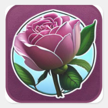 Elegante Roze Roze Sticker voor geschenken, laptop