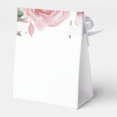 Elegante Roze Rozen Bedankt Bedankdoosjes (Achterkant)