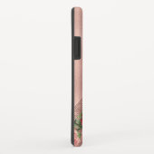 Elegante  Roze Rozen Bloemen Monogrammed Case-Mate iPhone Case (Achterkant/rechts)