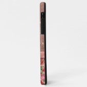 Elegante  Roze Rozen Bloemen Naam Case-Mate iPhone Case (Achterkant/links)
