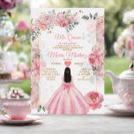 Elegante Roze Rozen Bloemen Prinses Quiñceanera Kaart<br><div class="desc">Elegante roze rozen bloemenprinses Quiñceanera uitnodiging Mis Quince 15 Anos,  16e verjaardag vlinder.</div>
