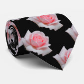 Elegante Roze Rozen Bloemen Stropdas (Opgerold)