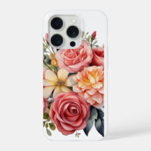 Elegante Roze Rozen Bloemstuk Aquarel 