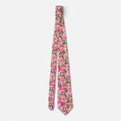 Elegante Roze Rozen Formele Halseband Tie Stropdas (Achterkant)