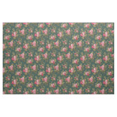 Elegante  Roze Rozen-Groene Achtergrond Stof (Fat Quarter)