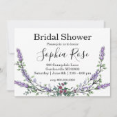 Elegante roze rozen lavendel Vrijgezellenfeest Kaart (Voorkant)