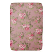 Elegante  Roze Rozen-oude Rozen achtergrond Badmat (Voorkant Verticaal)