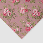 Elegante  Roze Rozen-oude Rozen achtergrond Tissuepapier (Detail)