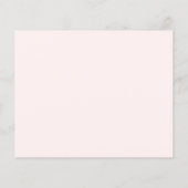 Elegante Roze Rozen Receptkaart (Achterkant)