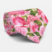 Elegante Roze Rozen Rozen Formele Heren Das (Opgerold)