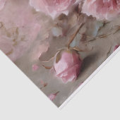 Elegante Roze Rozen Tissuepapier (Detail)