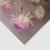 Elegante Roze Rozen Tissuepapier (Detail)