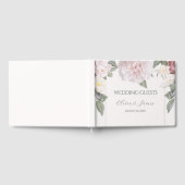 Elegante roze rozen tuin bruiloft gastenboek (Volledig)