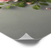 Elegante roze rozen voor mama op Moederdag Poster (Hoek)