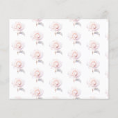 Elegante Roze Rozen Vrijgezellenfeest Datum nacht  (Achterkant)