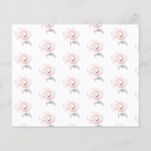 Elegante Roze Rozen Vrijgezellenfeest Datum nacht  (Achterkant)