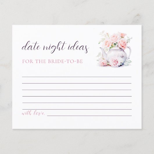 Elegante Roze Rozen Vrijgezellenfeest Datum nacht (Voorkant)