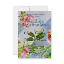 Elegante roze rozen waterverf bloemig