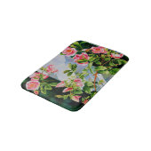 Elegante roze rozen waterverf bloemstuk badmat (Gekanteld)