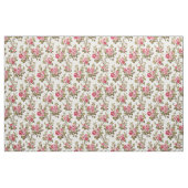 Elegante  Roze Rozen-witte achtergrond Stof (Fat Quarter)