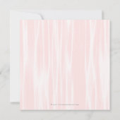 Elegante Roze Rozen Witte Quinceanera Uitnodiginge Kaart (Achterkant)