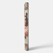 Elegante  Roze Rozenbloem met Kant Case-Mate iPhone Case (Achterkant / Links)