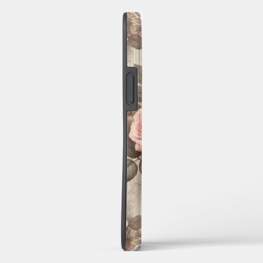 Elegante  Roze Rozenbloem met Kant Case-Mate iPhone Case (Achterkant / Rechts)