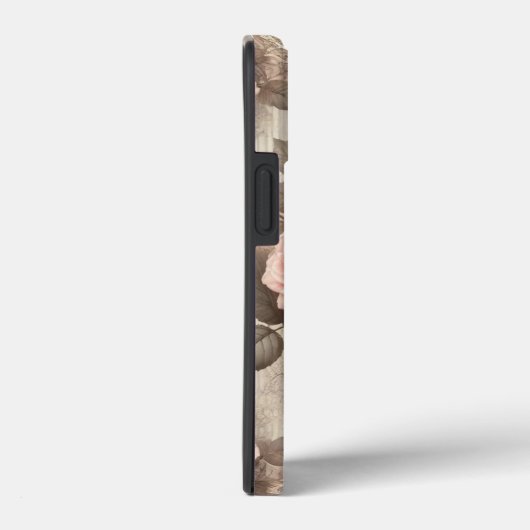 Elegante  Roze Rozenbloem met Kant Case-Mate iPhone Case (Achterkant / Rechts)