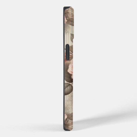 Elegante Roze Rozenbloem met Kant Case-Mate iPhone Case (Achterkant / Rechts)