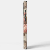 Elegante Roze Rozenbloem met Kant Case-Mate iPhone Case (Achterkant / Links)