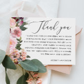 Elegante roze rozenbloemen. Tuin bloemenbruiloft Bedankkaart