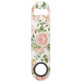 Elegante roze rozentuin speed flessenopener