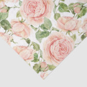 Elegante roze rozentuin tissuepapier (Detail)