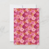Elegante Roze RSVP Kaart (Achterkant)