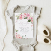 Elegante Roze Sakura Bloemen Baby in Bloom Shower Kaart