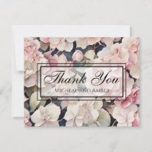 Elegante roze salie waterverf florale hortensia's