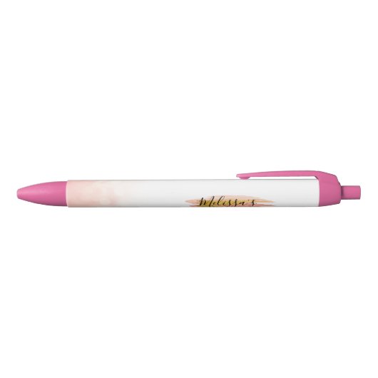 elegante roze salon zwarte inkt pen (Bovenkant)